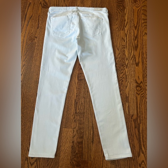 AG Adriano Goldschmied The Legging Ankle White Super Skinny Jeans Size 30R - Picture 3 of 6